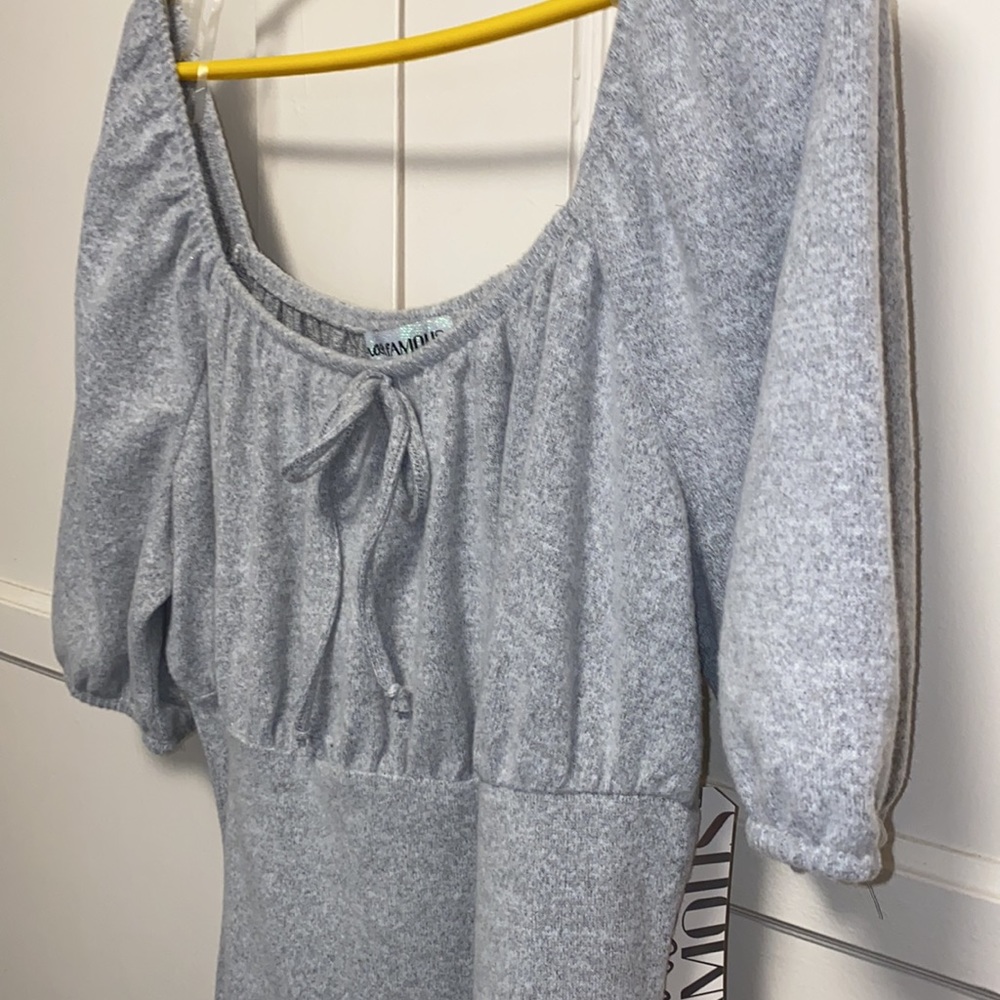 Almost Famous 3X Pale Gray Dress - Picture 12 of 14